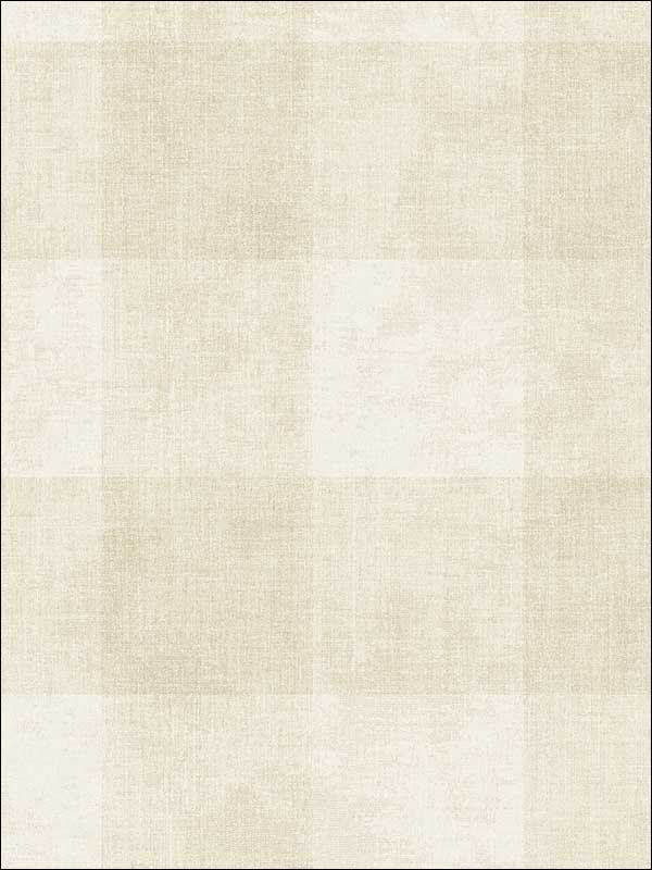 Checkered fabric in warm neutral beige color - pattern number TL30405 - by Pelican Prints in the Rittenhouse Square collection