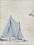 Sailboats fabric in blue color - pattern number TL32302 - by Pelican Prints in the Rittenhouse Square collection