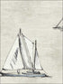 Sailboats fabric in blue color - pattern number TL32305 - by Pelican Prints in the Rittenhouse Square collection