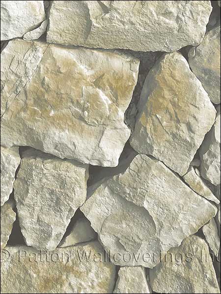 Rock Wall wallpaper in almond color - pattern number LL36221 - by Patton Norwall in the Illusions 2 collection