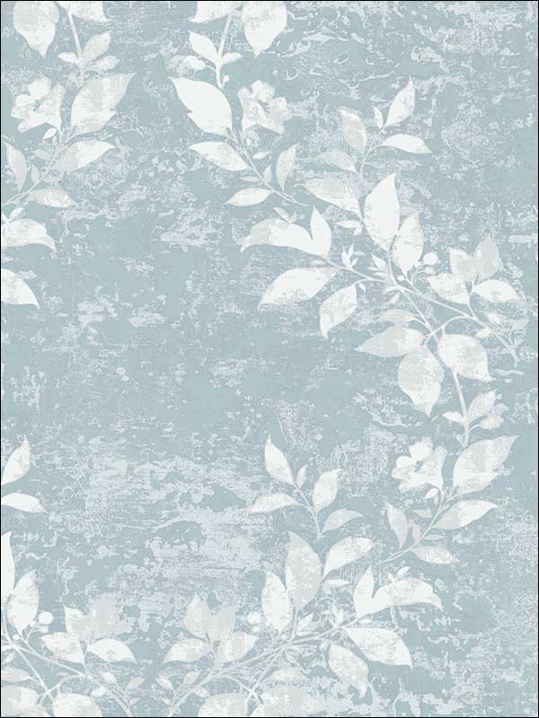Oakdale fabric in sky blue and ivory color - pattern number CR75102 - by Carl Robinson in the Carl Robinson 15 Sea Glass collection