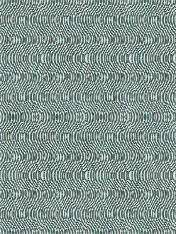 Octavia fabric in ocean and silver color - pattern number CR75602 - by Carl Robinson in the Carl Robinson 15 Sea Glass collection