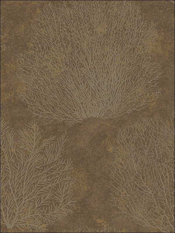 Oliver fabric in coffee and champagne color - pattern number CR75706 - by Carl Robinson in the Carl Robinson 15 Sea Glass collection