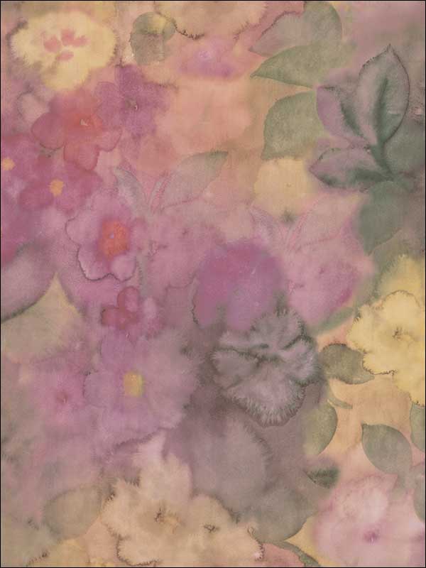 Oriel wallpaper in lilac and sage color - pattern number CR76201 - by Carl Robinson in the Carl Robinson 15 Sea Glass collection