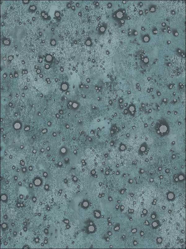 Oldfield fabric in blue green and silver color - pattern number CR76702 - by Carl Robinson in the Carl Robinson 15 Sea Glass collection