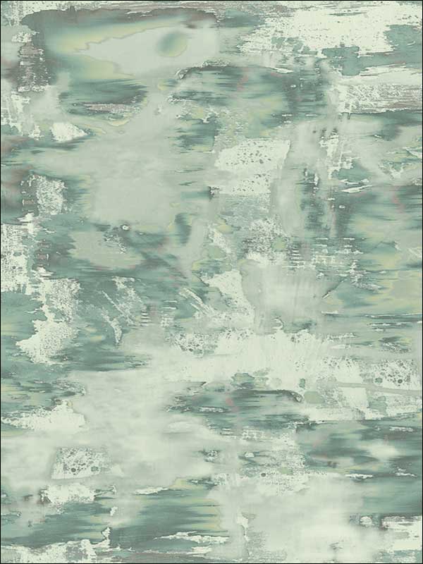 Ovington wallpaper in sage and ivory color - pattern number CR77404 - by Carl Robinson in the Carl Robinson 15 Sea Glass collection