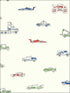 Traffic Jam fabric in multicolored color - pattern number FA40301 - by Seabrook in the Playdate Adventure collection