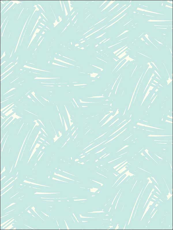 Turf Brushstroke fabric in baby blue and white color - pattern number FA40502 - by Seabrook in the Playdate Adventure collection