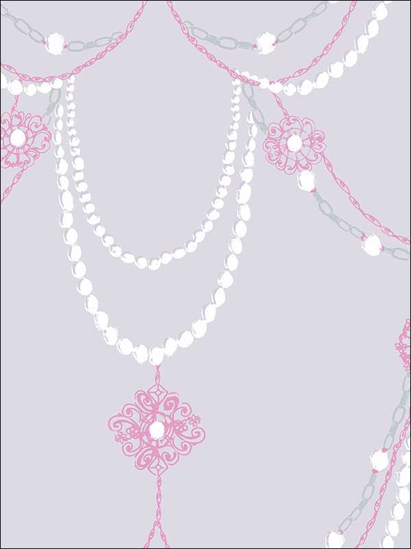 Dressed Up Drape fabric in lilac and fuchsia color - pattern number FA40709 - by Seabrook in the Playdate Adventure collection