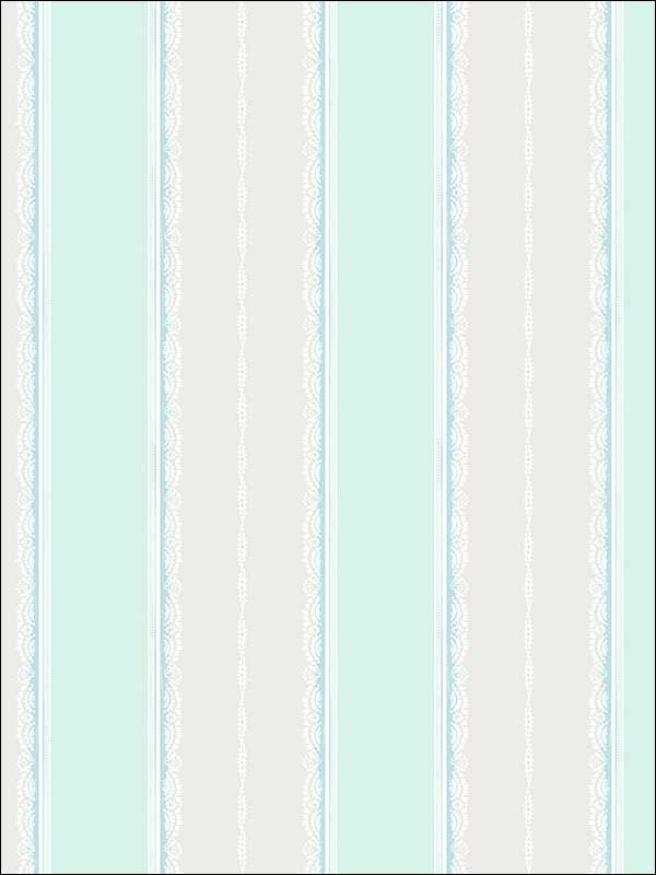 Glitter Frills Stripe fabric in sky blue and teal color - pattern number FA41004 - by Seabrook in the Playdate Adventure collection