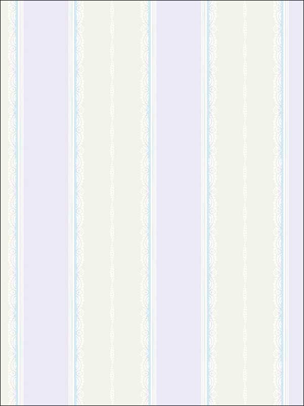 Glitter Frills Stripe fabric in lilac and gray color - pattern number FA41009 - by Seabrook in the Playdate Adventure collection