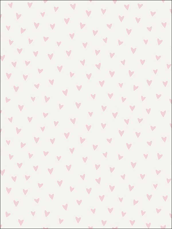 Sparkle Heart fabric in white and bubblegum glitter color - pattern number FA41718 - by Seabrook in the Playdate Adventure collection