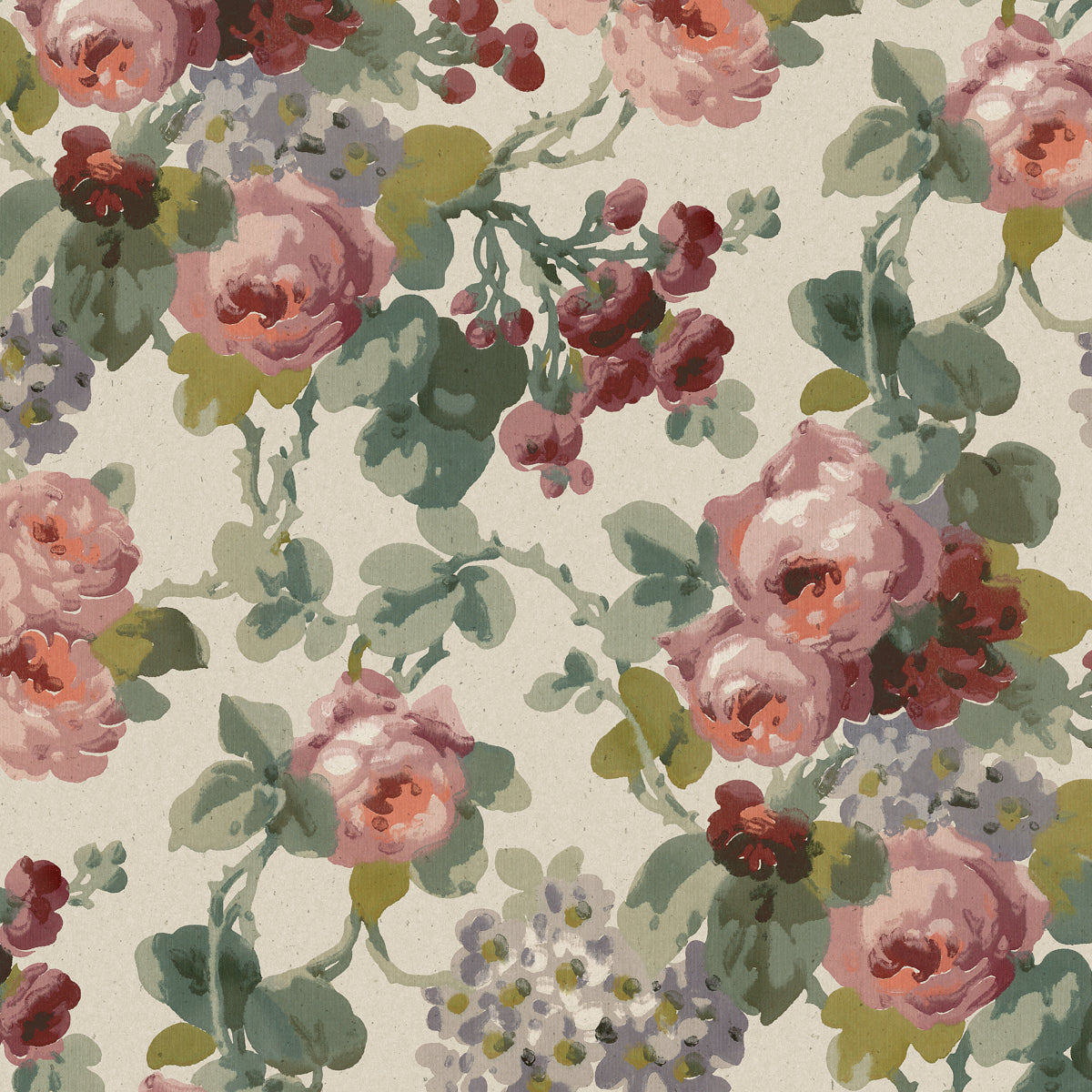 Madame mural in multi color - pattern number 2039 - by Schumacher in the Borastapeter collection