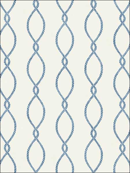 Cape Cod Rope Ogee fabric in 51302 color - pattern number TH51302 - by Pelican Prints in the Destination USA collection