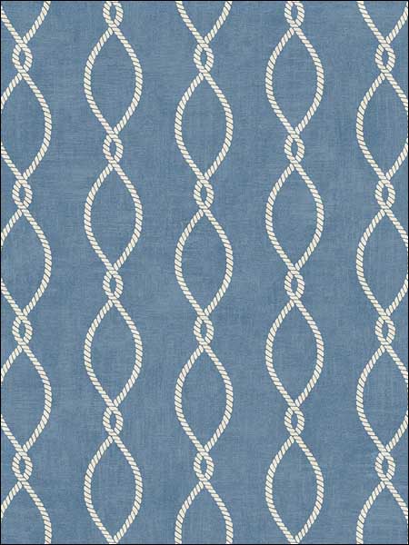 Cape Cod Rope Ogee fabric in 51312 color - pattern number TH51312 - by Pelican Prints in the Destination USA collection