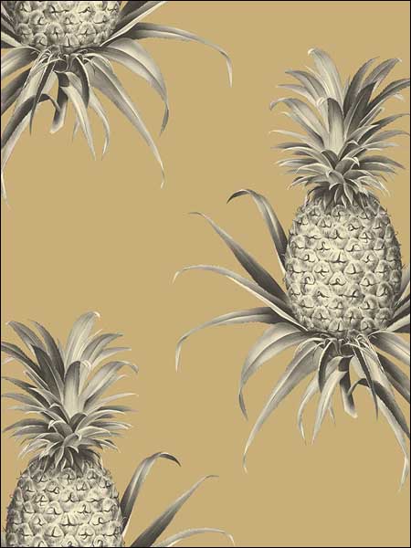 Florida Pineapples wallpaper in 52007 color - pattern number TH52007 - by Pelican Prints in the Destination USA collection