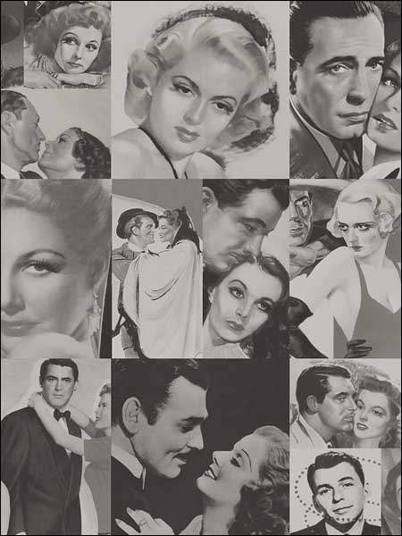 Hollywood Actors fabric in 52408 color - pattern number TH52408 - by Pelican Prints in the Destination USA collection