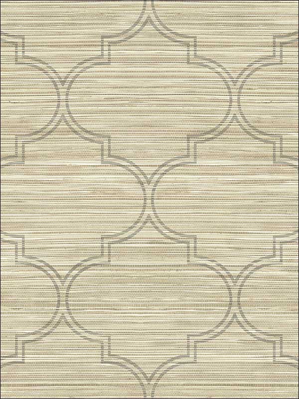 Grasscloth Look Ogee Textured wallpaper in 10206 color - pattern number RC10206 - by Wallquest in the Textures 27 in Type II Wallcoverings collection
