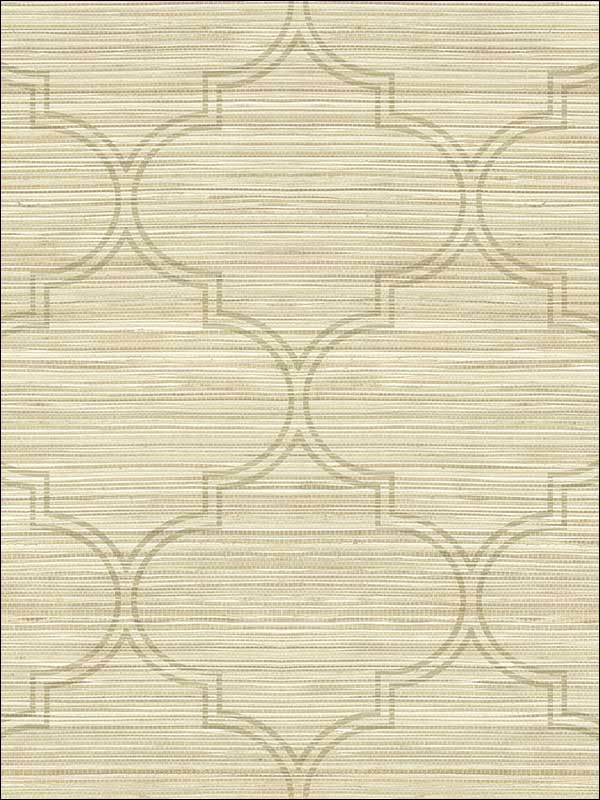 Grasscloth Look Ogee Textured wallpaper in 10207 color - pattern number RC10207 - by Wallquest in the Textures 27 in Type II Wallcoverings collection