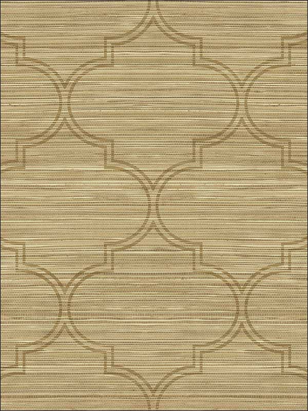 Grasscloth Look Ogee Textured wallpaper in 10225 color - pattern number RC10225 - by Wallquest in the Textures 27 in Type II Wallcoverings collection
