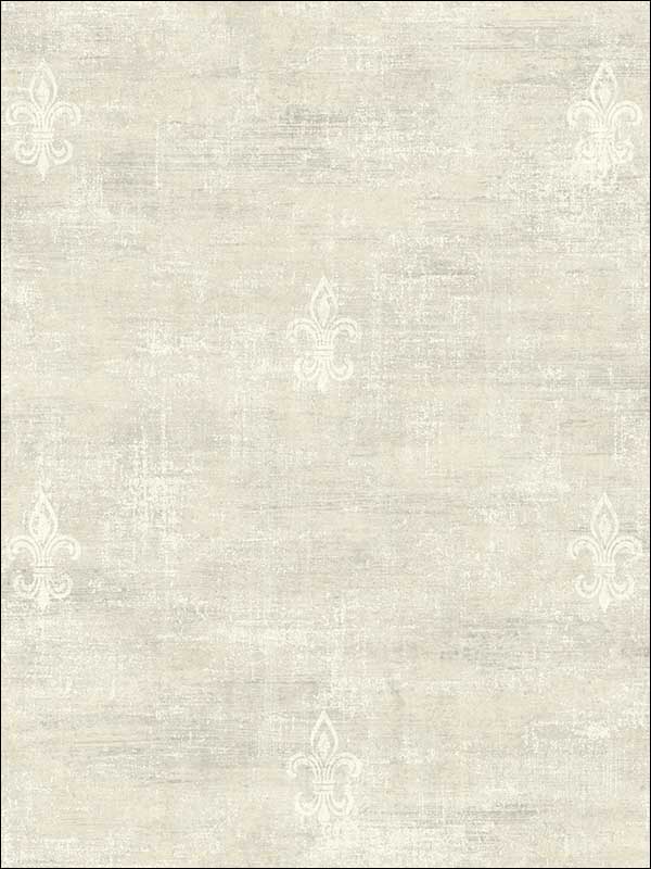 Fleur De Lys with Faux Finish Textured fabric in 10605 color - pattern number RC10605 - by Wallquest in the Textures 27 in Type II Wallcoverings collection