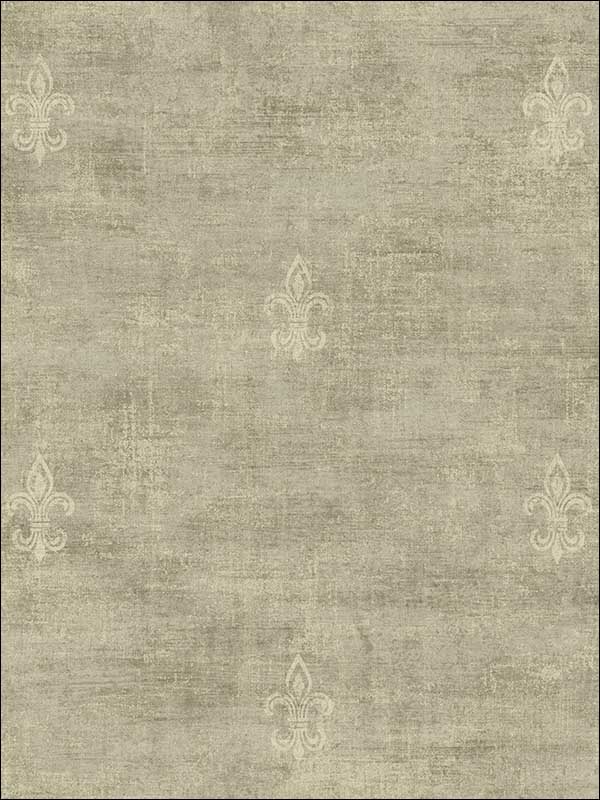 Fleur De Lys with Faux Finish Textured fabric in 10606 color - pattern number RC10606 - by Wallquest in the Textures 27 in Type II Wallcoverings collection