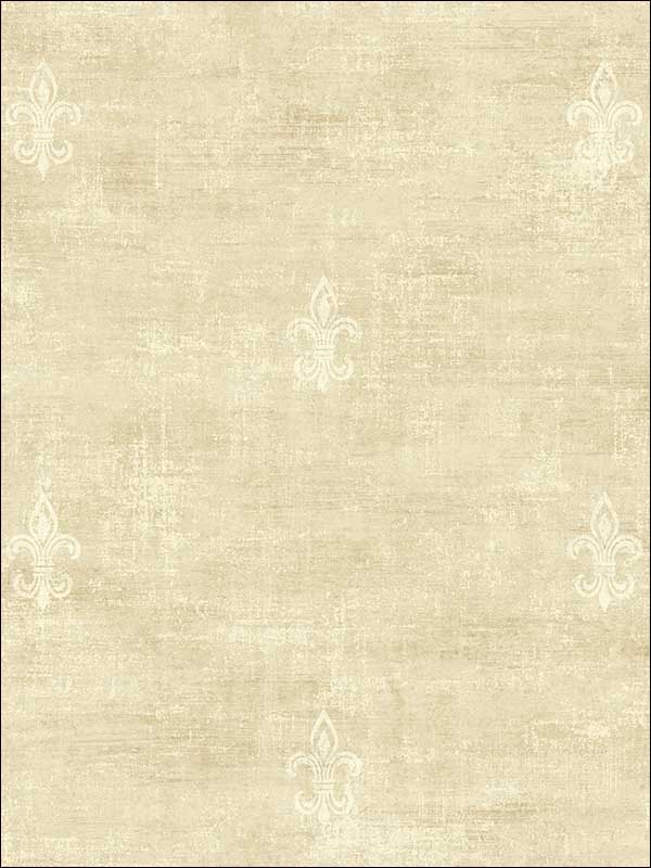 Fleur De Lys with Faux Finish Textured fabric in 10607 color - pattern number RC10607 - by Wallquest in the Textures 27 in Type II Wallcoverings collection