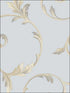 In Register Scroll fabric in blue metallic gold beige purple color - pattern number IM36418 - by Patton Norwall in the Silk Impressions 2 collection