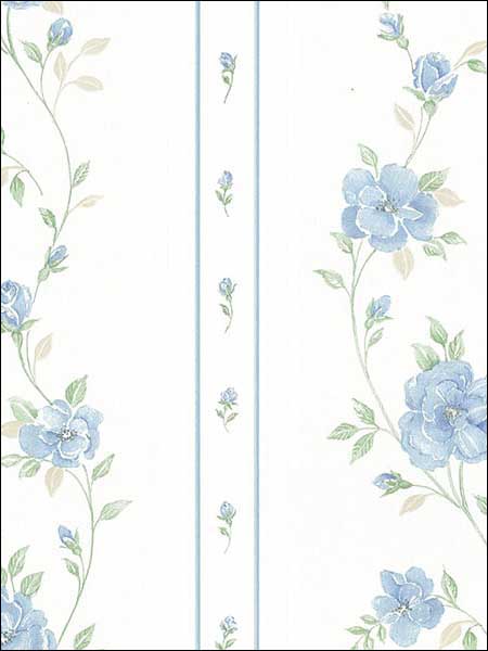 In Register Rose Stripe fabric in blue green color - pattern number MD29440 - by Patton Norwall in the Silk Impressions 2 collection