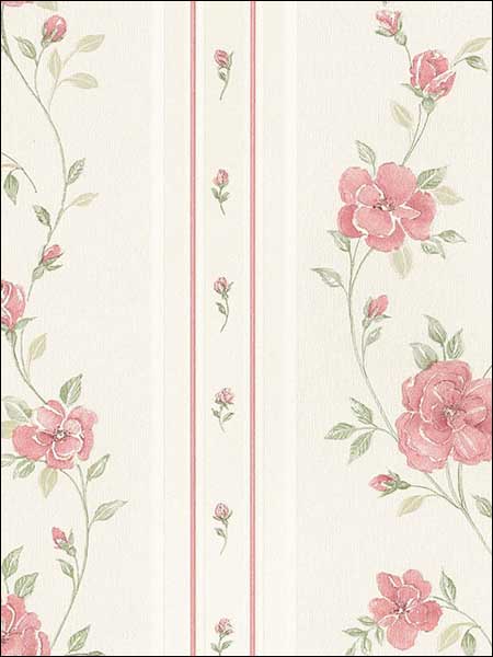 In Register Rose Stripe fabric in ivory blush pink color - pattern number MD29443 - by Patton Norwall in the Silk Impressions 2 collection