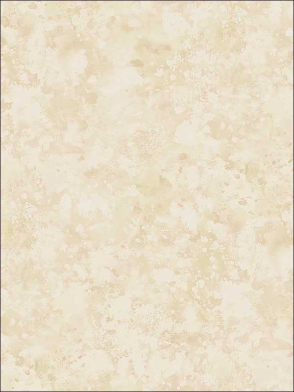Waterdrop Floral wallpaper in metallic champagne and orange color - pattern number FI71401 - by Seabrook in the French Impressionist collection