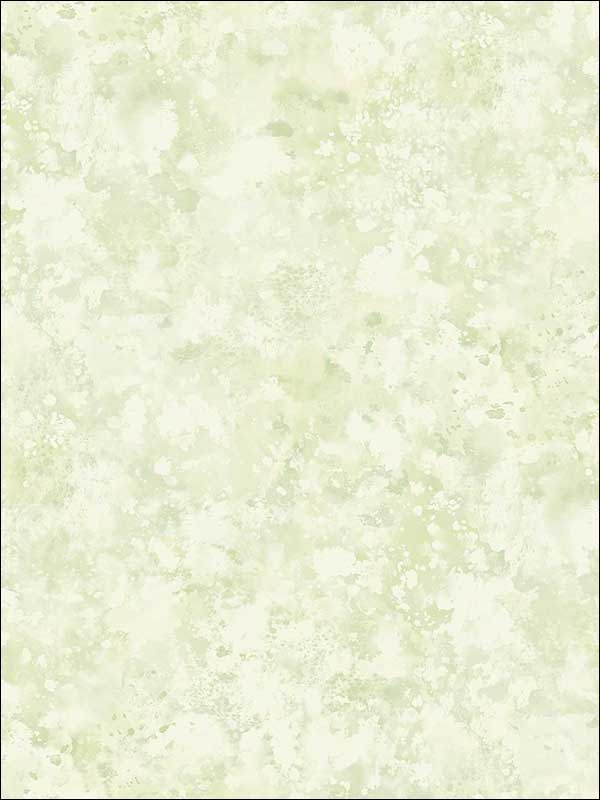 Waterdrop Floral wallpaper in metallic lime color - pattern number FI71404 - by Seabrook in the French Impressionist collection