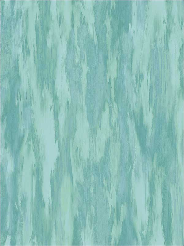 Stria wallpaper in metallic turquoise and aqua color - pattern number FI71704 - by Seabrook in the French Impressionist collection