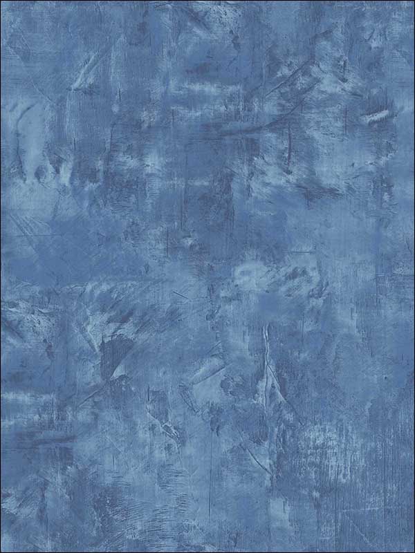 Vinyl Faux wallpaper in denim blue color - pattern number FI72122 - by Seabrook in the French Impressionist collection