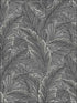 Ruffled Palm fabric in silver color - pattern number UK10004 - by Seabrook in the Mica by Pear Tree Studios collection