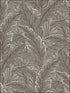 Ruffled Palm fabric in brown color - pattern number UK10018 - by Seabrook in the Mica by Pear Tree Studios collection
