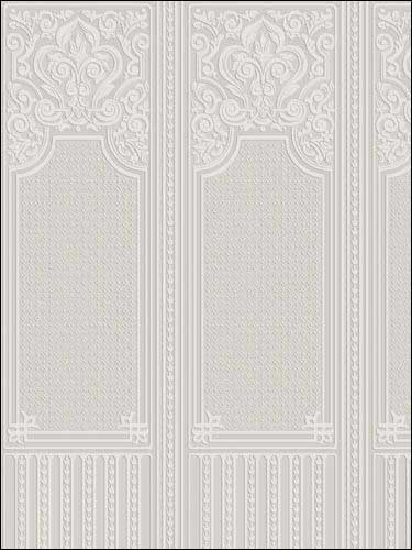Oriental Paintable Dado Panel fabric in paintable color - pattern number 437-RD06700 - by Brewster in the Anaglypta XII collection