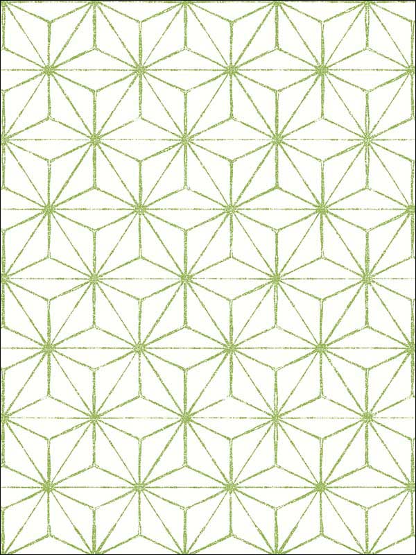 Orion Geometric fabric in green color - pattern number 2764-24312 - by A Street Prints in the Mistral collection