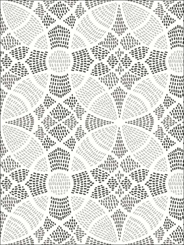 Zazen Geometric fabric in grey color - pattern number 2764-24336 - by A Street Prints in the Mistral collection