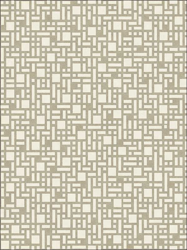 Bento Geometric wallpaper in taupe color - pattern number 2764-24342 - by A Street Prints in the Mistral collection