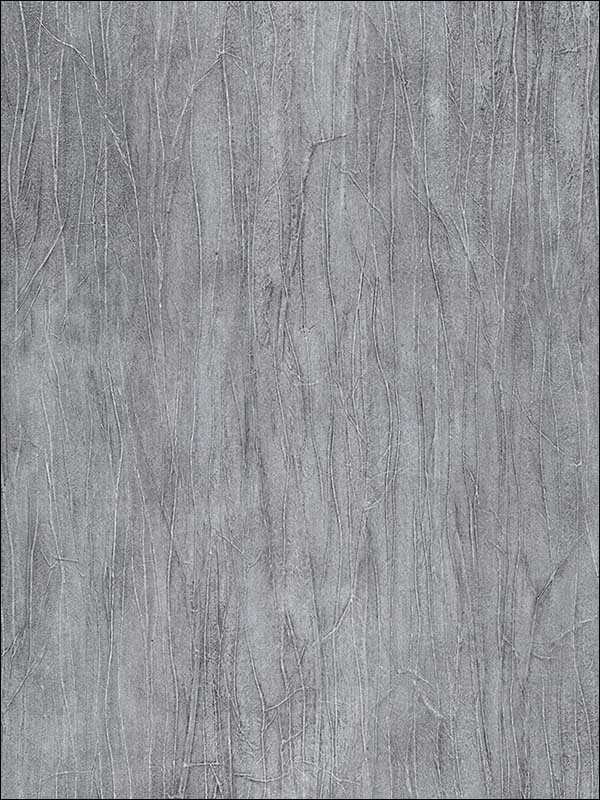 Frosty Texture fabric in silver black color - pattern number HB25849 - by Patton Norwall in the Wall Finishes collection