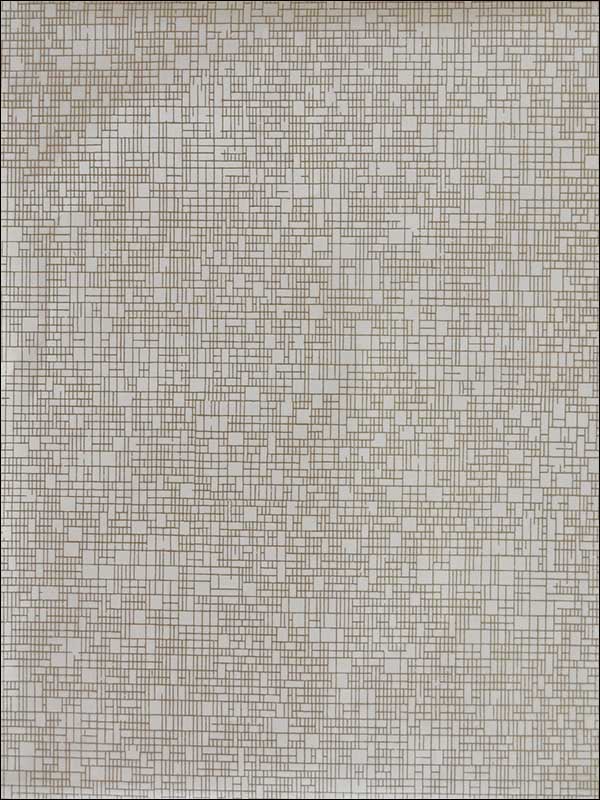 Interactive fabric in white and gold color - pattern number NW3509 - by Antonina Vella in the Modern Metals collection