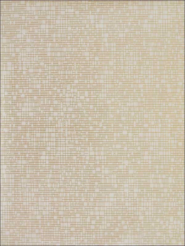 Interactive wallpaper in almond and gold color - pattern number NW3510 - by Antonina Vella in the Modern Metals collection