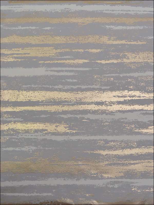 Atmosphere fabric in grey and gold color - pattern number NW3540 - by Antonina Vella in the Modern Metals collection