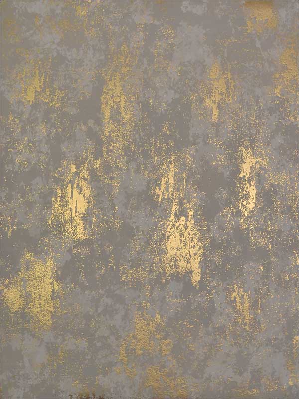 Nebula wallpaper in khaki and gold color - pattern number NW3574 - by Antonina Vella in the Modern Metals collection