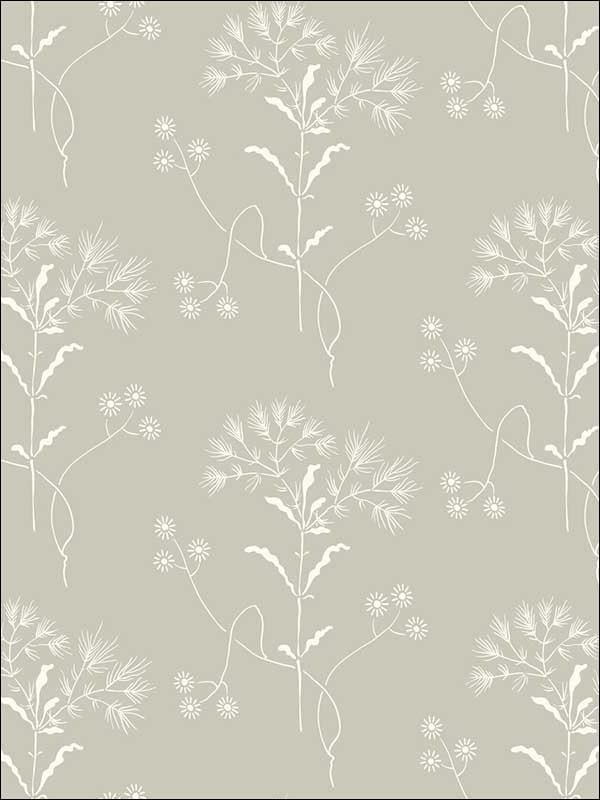 Cupola Wildflower fabric in light grey and white color - pattern number ME1516 - by Magnolia Home by Joanna Gaines in the Magnolia Home Vol 2 collection