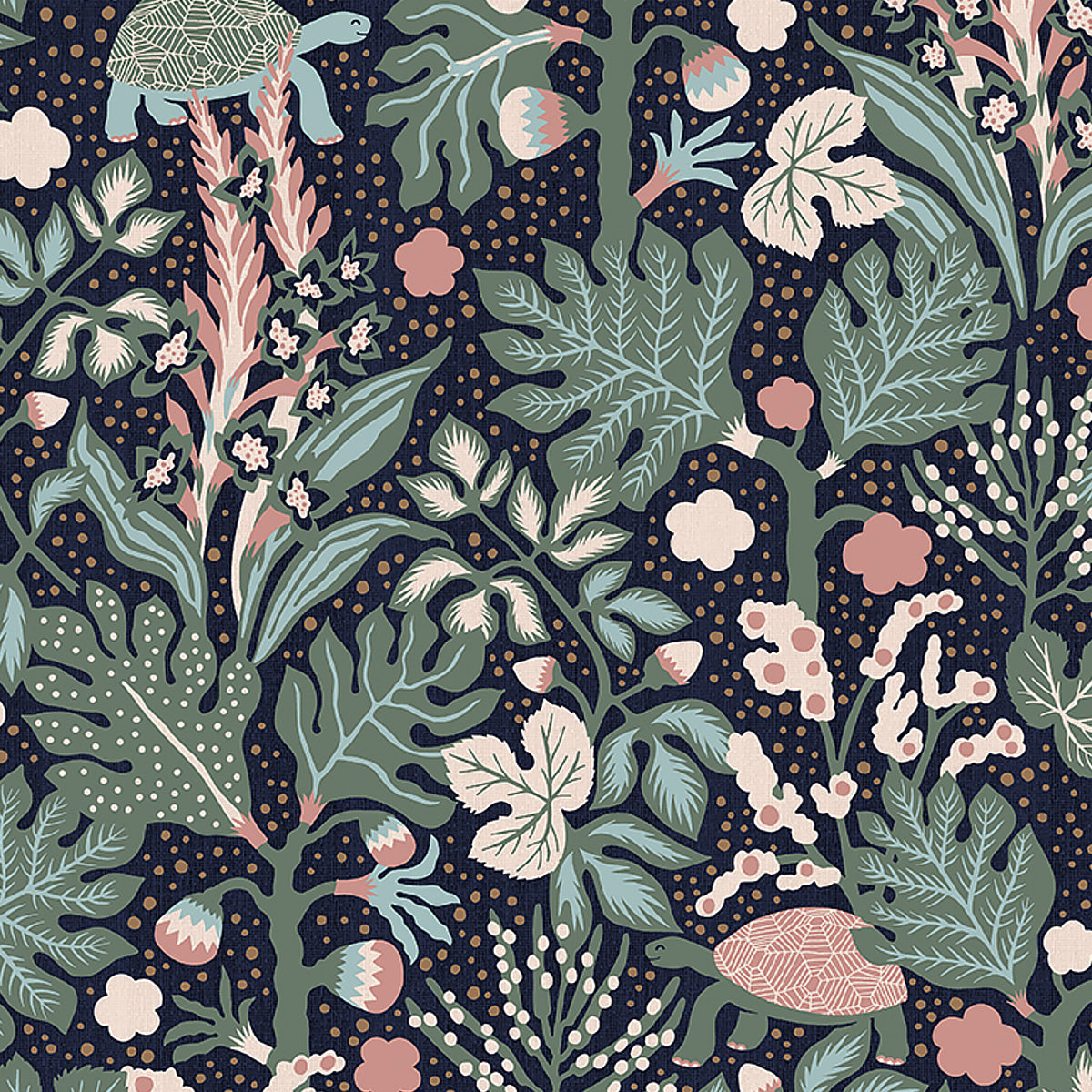 Turgras fabric in midnight color - pattern number 2090 - by Schumacher in the Borastapeter collection