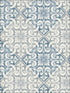 Tile fabric in blue color - pattern number MS90302 - by Pelican Prints in the Brownstone collection