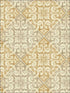 Tile fabric in gold color - pattern number MS90305 - by Pelican Prints in the Brownstone collection