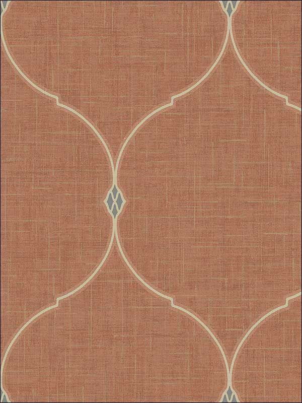 Framework fabric in copper and bronze color - pattern number MS90703 - by Pelican Prints in the Brownstone collection